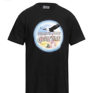 Versace Jeans Couture Black Graphic Tee